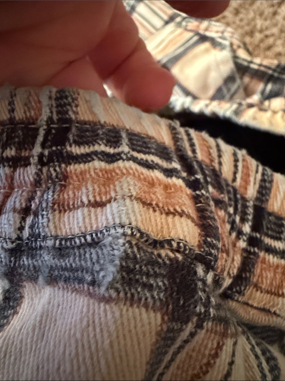 Urban Outfitters Tan Plaid Pull-On Skinny Pants Size Medium 2018 - Picture 11 of 13